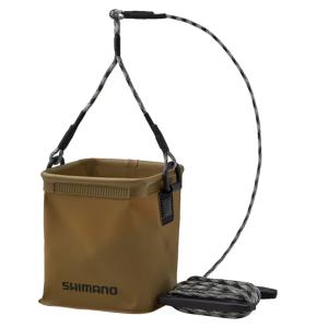 シマノ（SHIMANO） BK-002X (カーキ) ポケッタブル水汲みバッカン (水