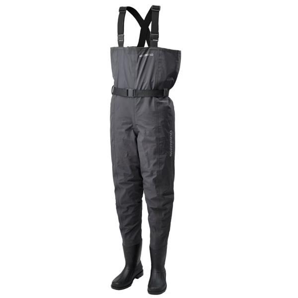 シマノ 　DS4 ウェーダー チェストハイ ラジアル 　FF-042X 　チャコール 　XS