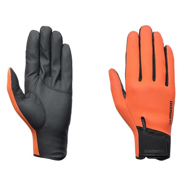 爆買 シマノ 　03 タイタニューム・アルファ グローブ 指出し 　GL-052Y 　オレンジ 　X...