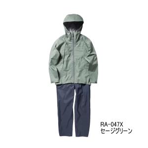 ≪'24年3月新商品！≫ シマノ 3レイヤー レインスーツ RA-047X セージグリーン XLサイズ｜fugashop2