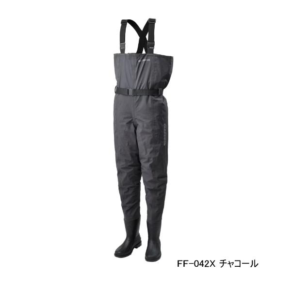 （24年9月新商品） シマノ DS4 ウェーダー チェストハイ ラジアル FF-042X チャコール...
