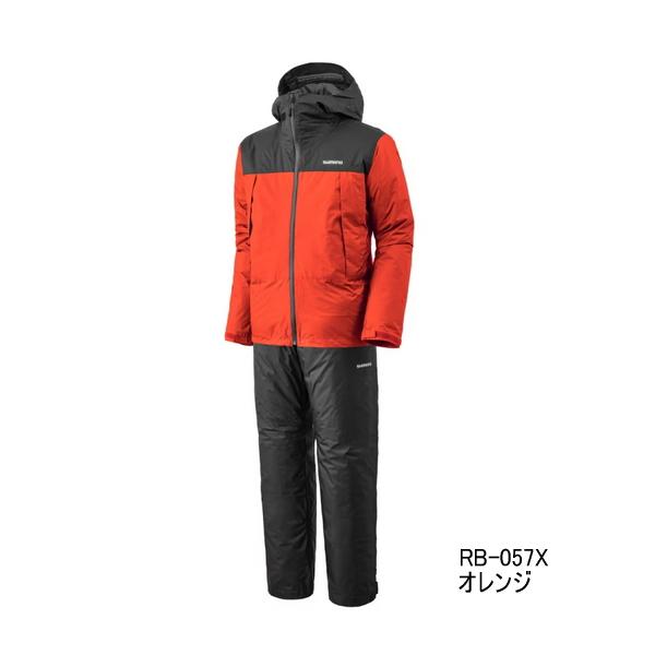 （25年9月新商品） シマノ ベーシックインサレーション レインスーツ 01 RB-057X オレン...