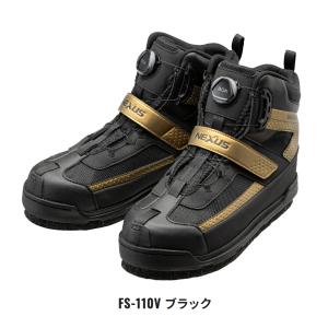 ≪'22年9月新商品！≫ シマノ ジオロック カットラバーピンフェルト ドライシューズ FS-110V ブラック 26.0cm｜fugashop2