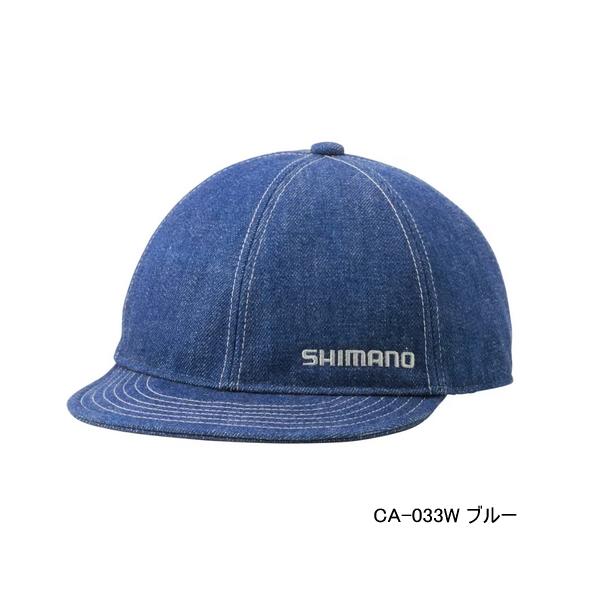 ≪&apos;23年9月新商品！≫ シマノ デニム キャップ CA-033W ブルー Lサイズ