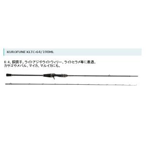 ≪'17年7月新商品！≫ アブガルシア Kurofune 黒船　ライト五目 KLTC-64/190ML 〔仕舞寸法 98.0cm〕｜fugashop2