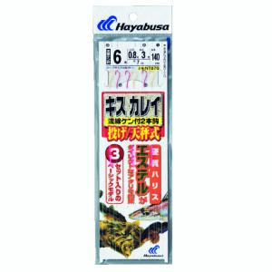 ハヤブサ 金&赤鈎2本鈎3セット NT6...の商品画像