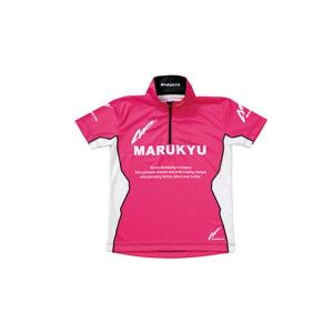 ≪'19年4月新商品！≫ マルキュー ジップアップシャツ02(半袖) ピンク Lサイズ｜fugashop2