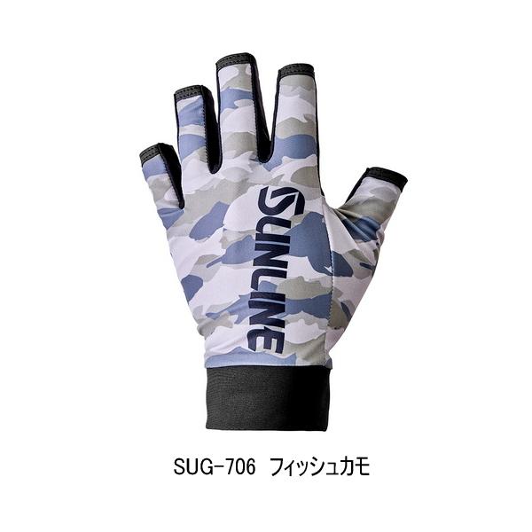 （26年5月新商品） サンライン クイックドライサングローブ SUG-706 フィッシュカモ 3Lサ...