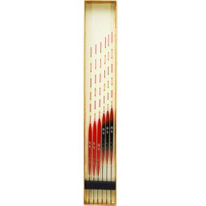かや 深宙つり用 へら浮き ロングトップ 5本 セット 全長25〜37.5cm