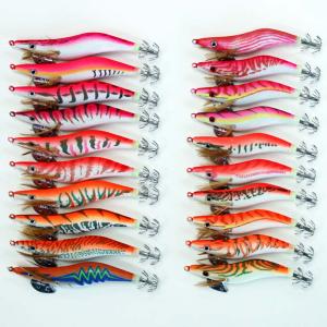 釣り エギ 餌木 新型 3.0号 8本 セット ベース(下地)カラー レッド(赤