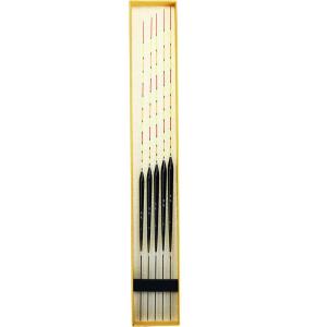 かや 深宙つり用 へら浮き ロングトップ 5本 セット 全長25〜37.5cm