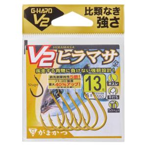 がまかつ大师 Gamakatsu（がまかつ） G-HARD V2 V2 真鯛 金 8号 10本入 マダイ鈎