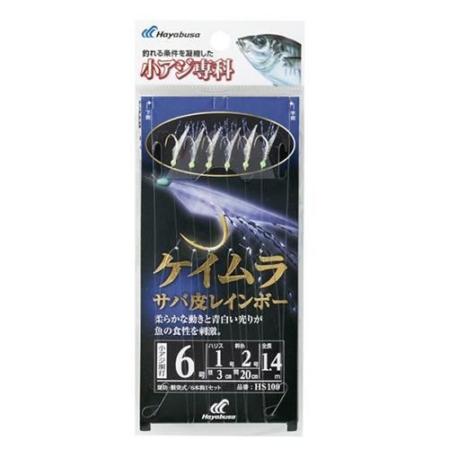 ハヤブサ HS100 コアジ専科 ケイムラサバ皮RB6 1
