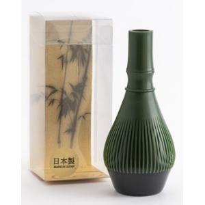 【茶道具】樹脂製茶せん　グリーン