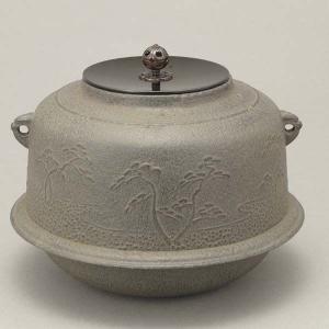 茶道具・炉釜・透木釜】 桜川透木釜 政光作 : ふげつ工房ヤフー店