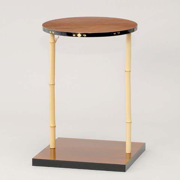 【茶道具】三友棚（三千家好写）溜塗り