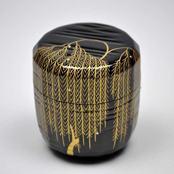 【茶道具】 折撓柳　棗（認得斎好写）