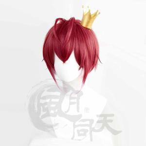 ツイステッドワンダーランド ツイステ 【非公式/二次創作】 ふしぎの国のアリス リドル・ローズハート 王冠付き ウイッグ 耐熱 かつら コスプレ ゲーム イベント