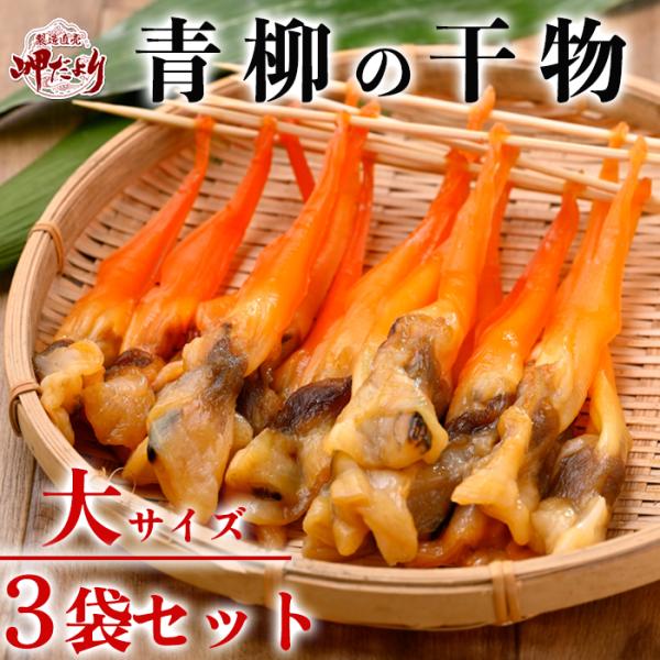 (新物) 串青柳 (大サイズ) ９串 (３串入り×３袋) 姫貝 干物 アオヤギ