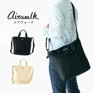 AIRWALK エアウォーク Miniシリーズ 2wayトート ショルダーバッグ 男女兼用 A4 ペットボトルが入る 帆布 キャンバス コットン 大容量 約11L 斜め掛け｜fuji-bag-collection