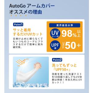 アームカバー メンズ uvカット 日本製 2色...の詳細画像4