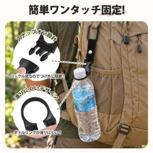ペットボトルホルダー 2個セット カラビナ付き...の詳細画像1