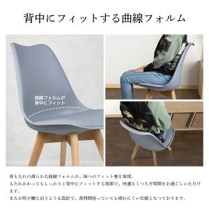 ダイニングチェア イームズチェア 4脚セット ...の詳細画像3