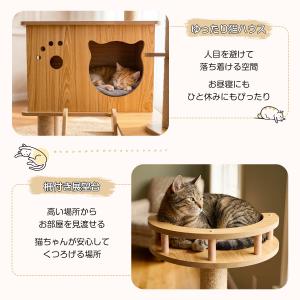 キャットタワー 猫タワー 階段付き 高い安定性...の詳細画像5
