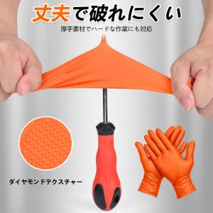 ニトリル手袋 厚手 使い捨て 25枚 100枚...の詳細画像3