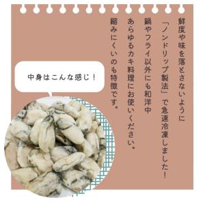 冷凍 広島産 剥きカキ Lサイズ 1kg(正味...の詳細画像2