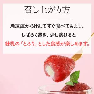 冷凍 業務用 苺まるごと練乳入りアイス 20g...の詳細画像3