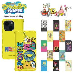 スマホケース 手帳型 ベルト無し iPhone17 iPhone16 iPhone15 iPhone14 Pro iPhone13 iphone12 iPhoneSE2 iPhoneXR pixel8 7 スポンジボブ bn943