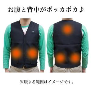 ヒーターベスト 電熱式 あったかグッズ 軽量 ...の詳細画像3
