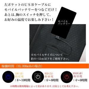 ヒーターベスト 電熱式 あったかグッズ 軽量 ...の詳細画像4