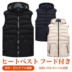 ヒーターベスト フード付き 電熱式 あったかグッズ