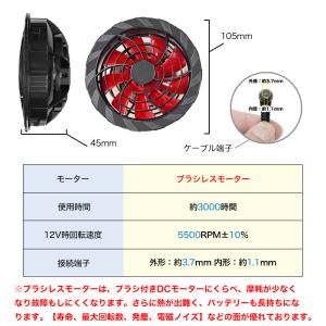 空調ファン 交換用 2個セット ブラシレスモー...の詳細画像2