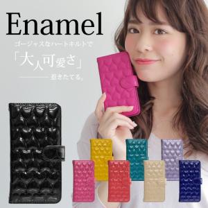スマホケース 手帳型 iPhone16 iPhone15 iPhone14 14Pro iPhone13 mini 13pro iPhone12 11 iPhone8 Xperia AQUOS Galaxy @ ハートエナメル FJ6185