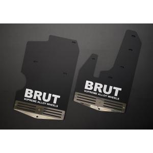 BRUT 後期型 デリカ D:5専用 マッドフラップ ブラック 送料無料(一部地域除く)｜fuji-tire