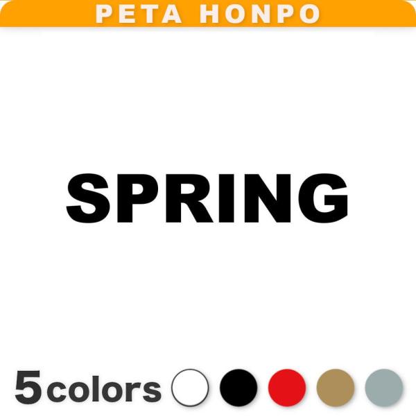 カッティングステッカー SPRING サイズ選択可 季節 春夏秋冬 春 英語
