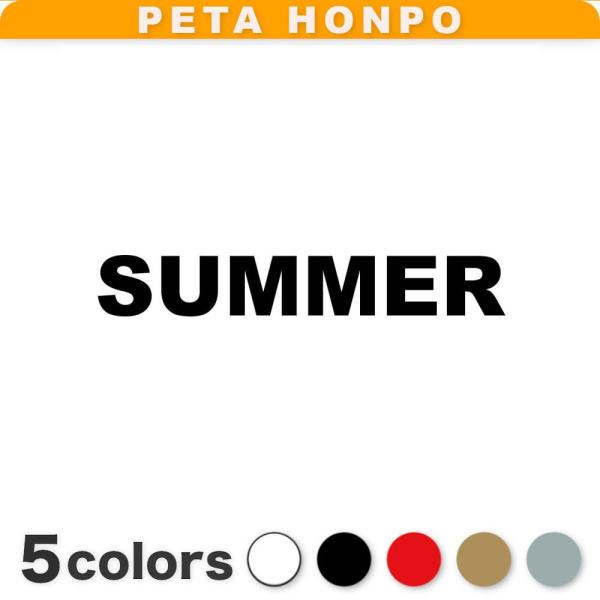 カッティングステッカー SUMMER サイズ選択可 季節 春夏秋冬 夏 英語