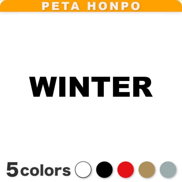 カッティングステッカー WINTER サイズ選択可 季節 春夏秋冬 冬 英語