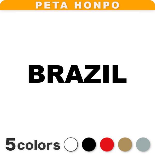 カッティングステッカー BRAZIL サイズ選択可 ブラジル 国名 英語 シール