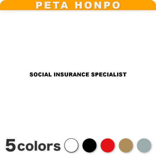 カッティングステッカー SOCIAL INSURANCE SPECIALIST 社会保険労務士 シー...
