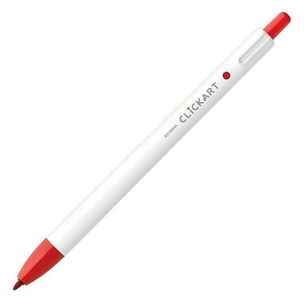 クリッカート 赤 WYSS22-R 水性ペン ノック式 ゼブラ