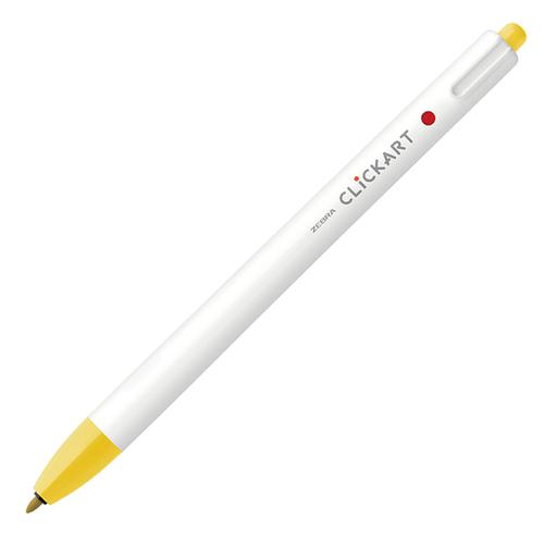 クリッカート 黄 WYSS22-Y 水性ペン ノック式 ゼブラ