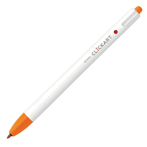 クリッカート オレンジ WYSS22-OR 水性ペン ノック式 ゼブラ