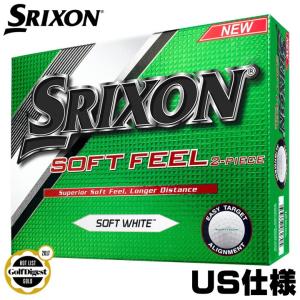 「送料無料(北海道・沖縄を除く)」「10th」スリクソン SOFT FEEL ソフトフィール ゴルフボール 1ダース(12球入り) US仕様「メール便不可」「あすつく対応」