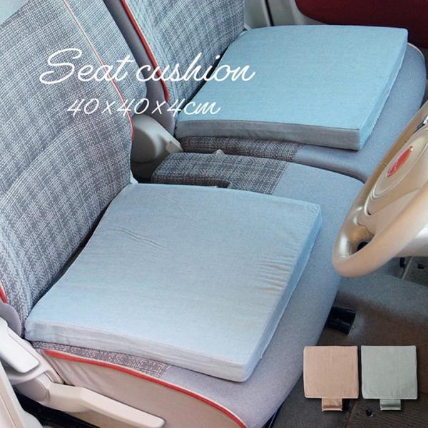 日本製 車用クッション カークッション 「クララ い草入タタキ」 約43×43cm クッション イン...