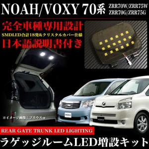 ノア/ヴォクシー 70 系 LED ラゲッジルームランプ増設キット クリスタルレンズ