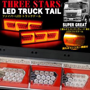 スーパーグレート 三菱 ふそう ファイバー LED トラックテール